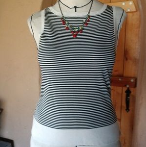 Black & white striped top
